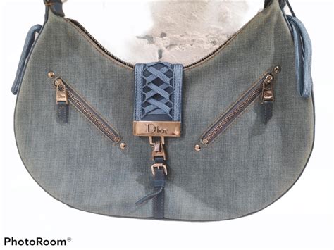 dior admit it denim handbag|Christian Dior Admit It .